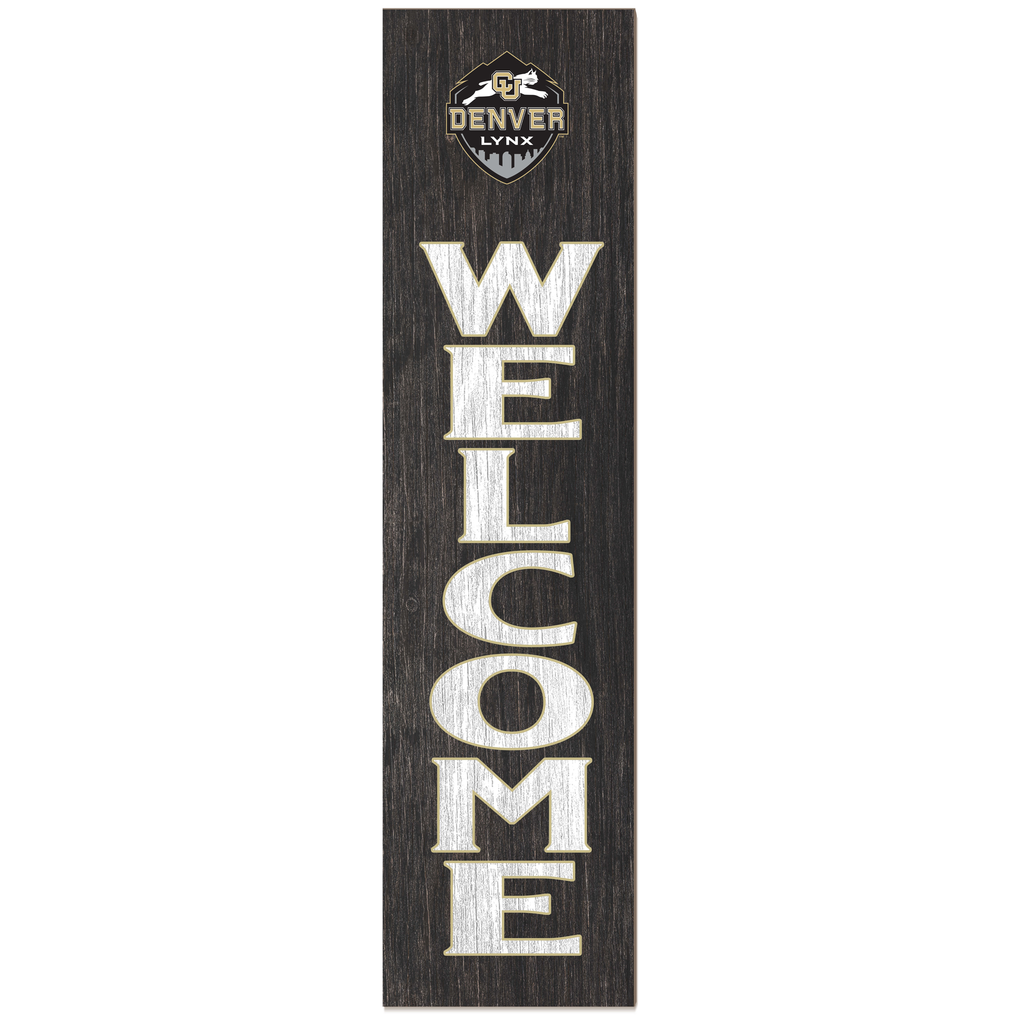 CU Denver Lynx 12" x 48" Outdoor Leaner Welcome Sign