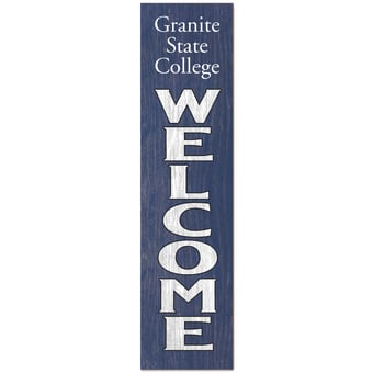 Granite State College 12" x 48" Outdoor Leaner Welcome Sign