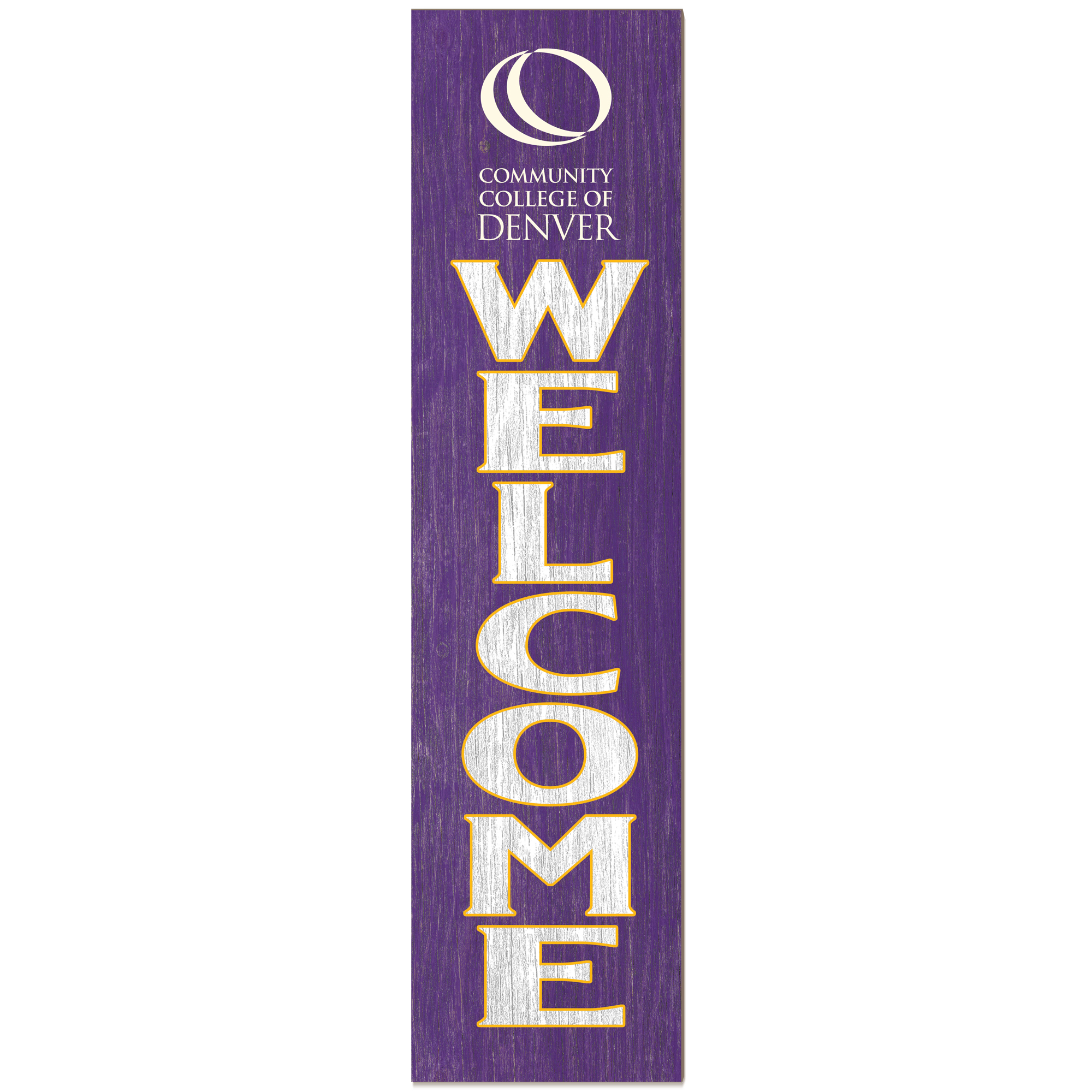 CCD CityHawks 12" x 48" Outdoor Leaner Welcome Sign