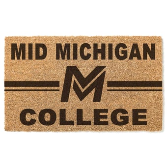Mid Michigan College 18" x 30" Team Logo Doormat
