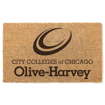 Olive-Harvey College Purple Panthers 18" x 30" Team Logo Doormat