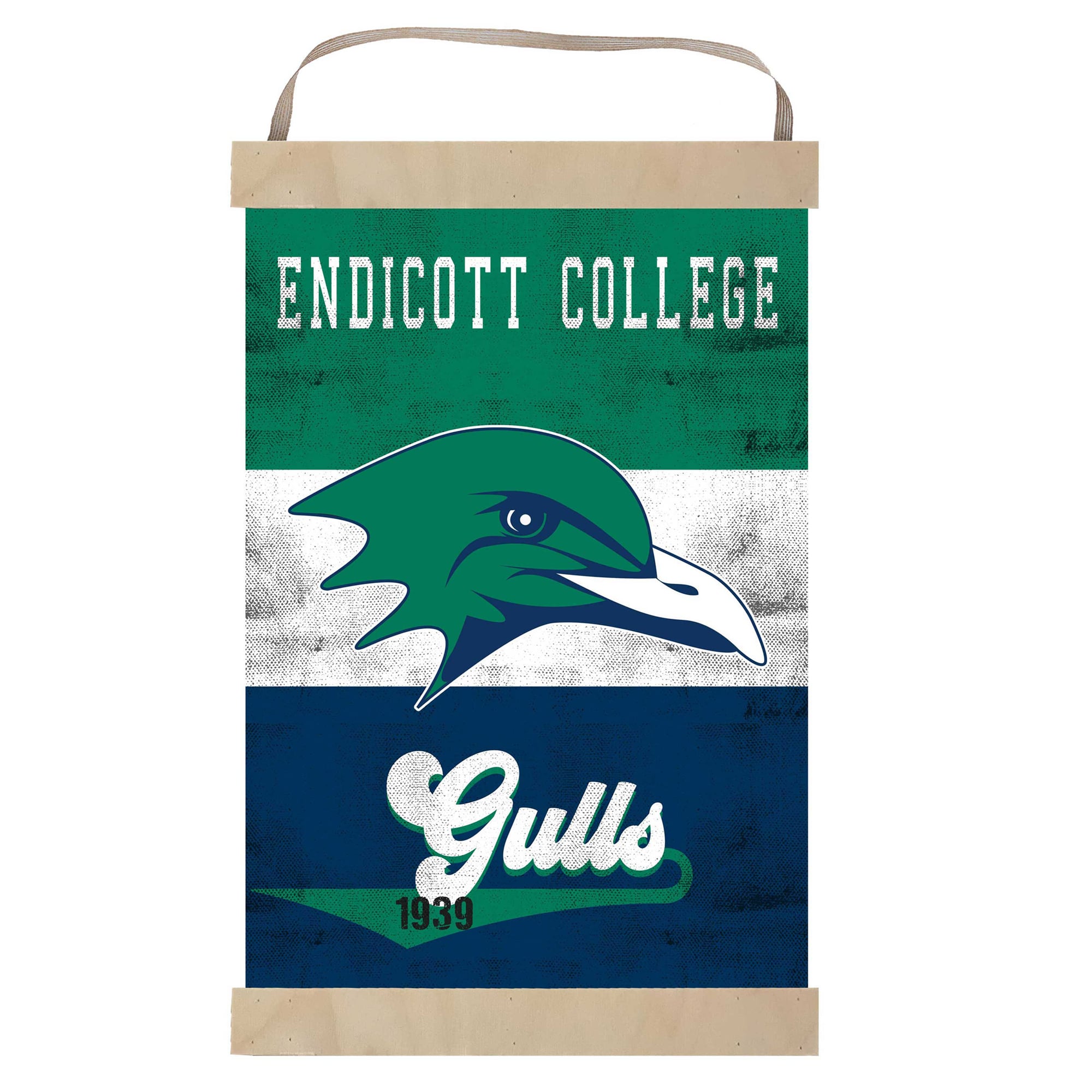 Endicott College 12'' x 20'' Retro Logo Banner Sign