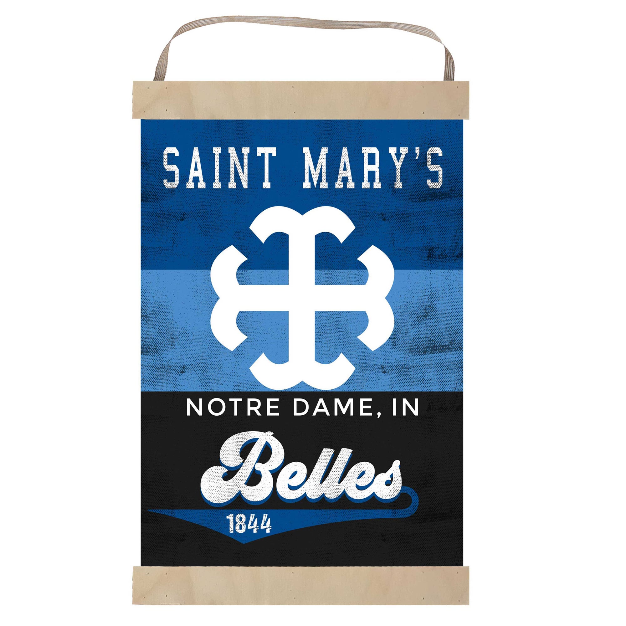 Saint Mary's Belles 12'' x 20'' Retro Logo Banner Sign