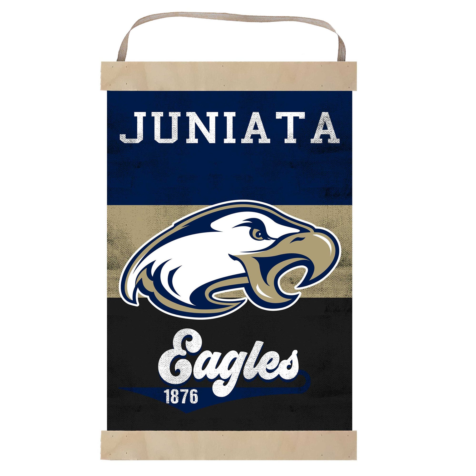 Juniata Eagles 12'' x 20'' Retro Logo Banner Sign