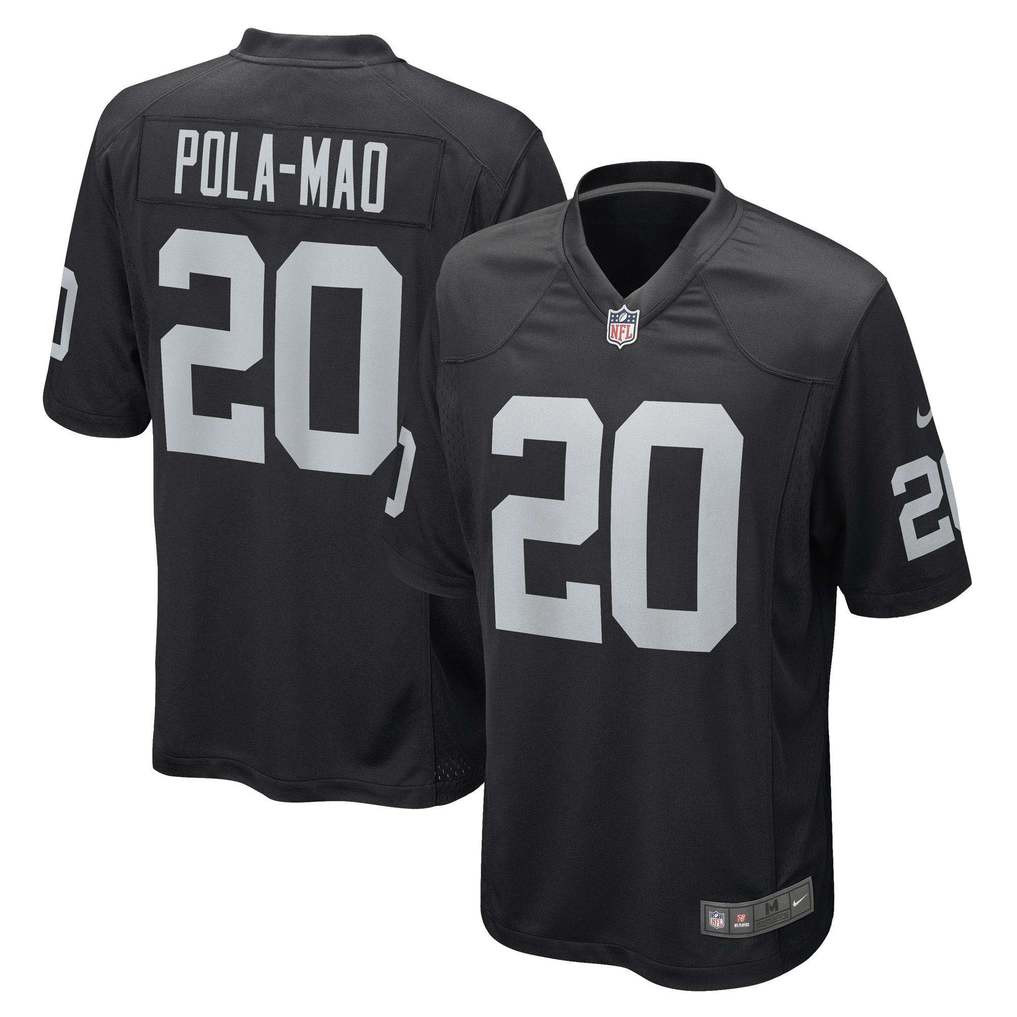 Men's Nike Isaiah Pola-Mao Black Las Vegas Raiders Game Player Jersey