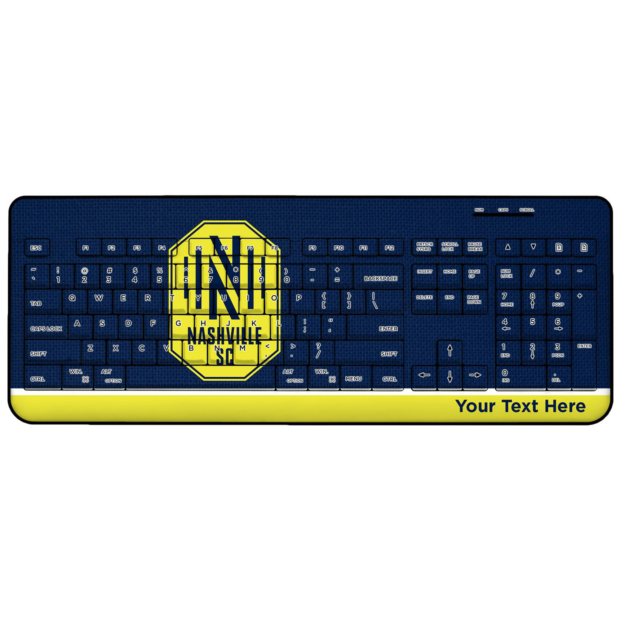 Nashville SC Personalized Wireless Keyboard
