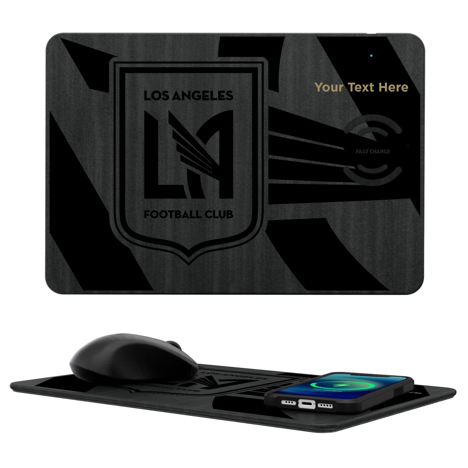 LAFC Personalized Tilt Design Wireless Charger & Mouse Pad