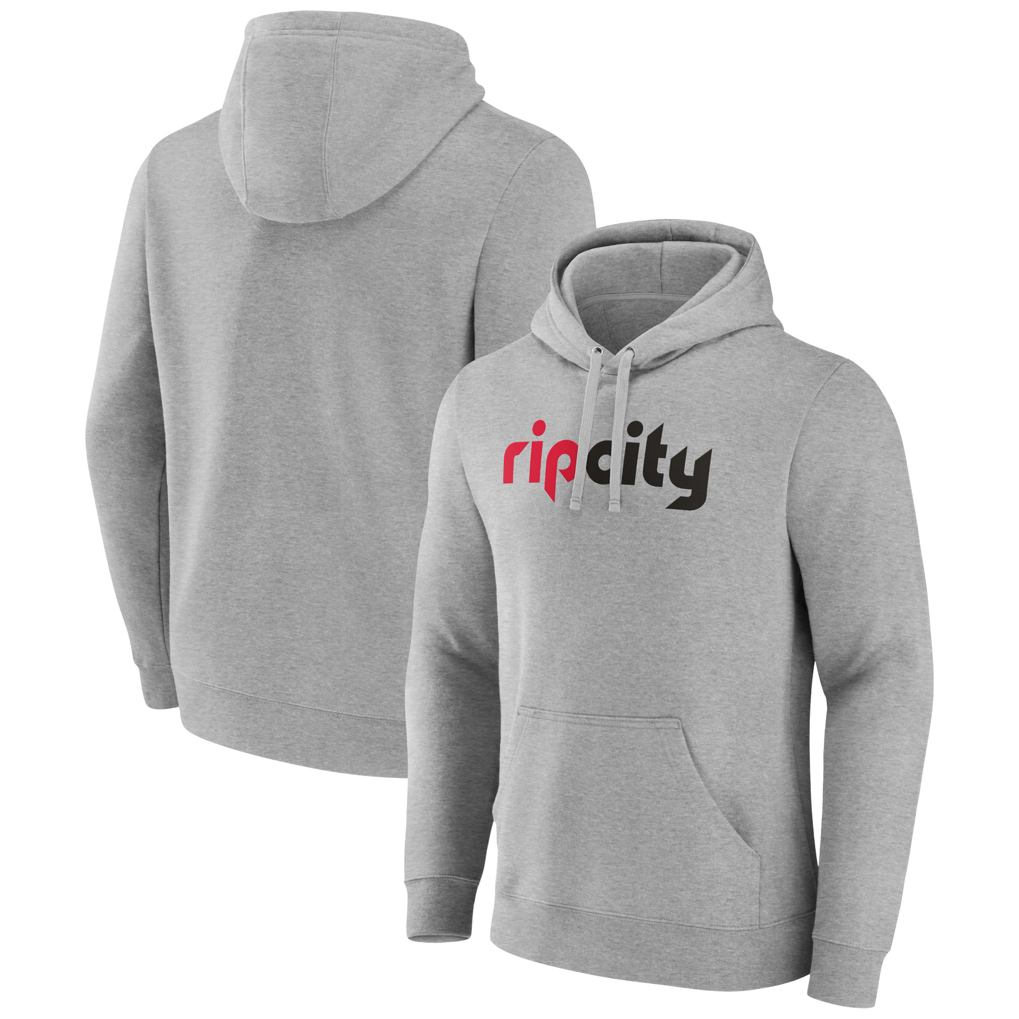 Men’s Gray Portland Trail Blazers Alternate Logo Pullover Hoodie Men’s Gray Portland Trail Blazers Alternate Logo Pullover Hoodie