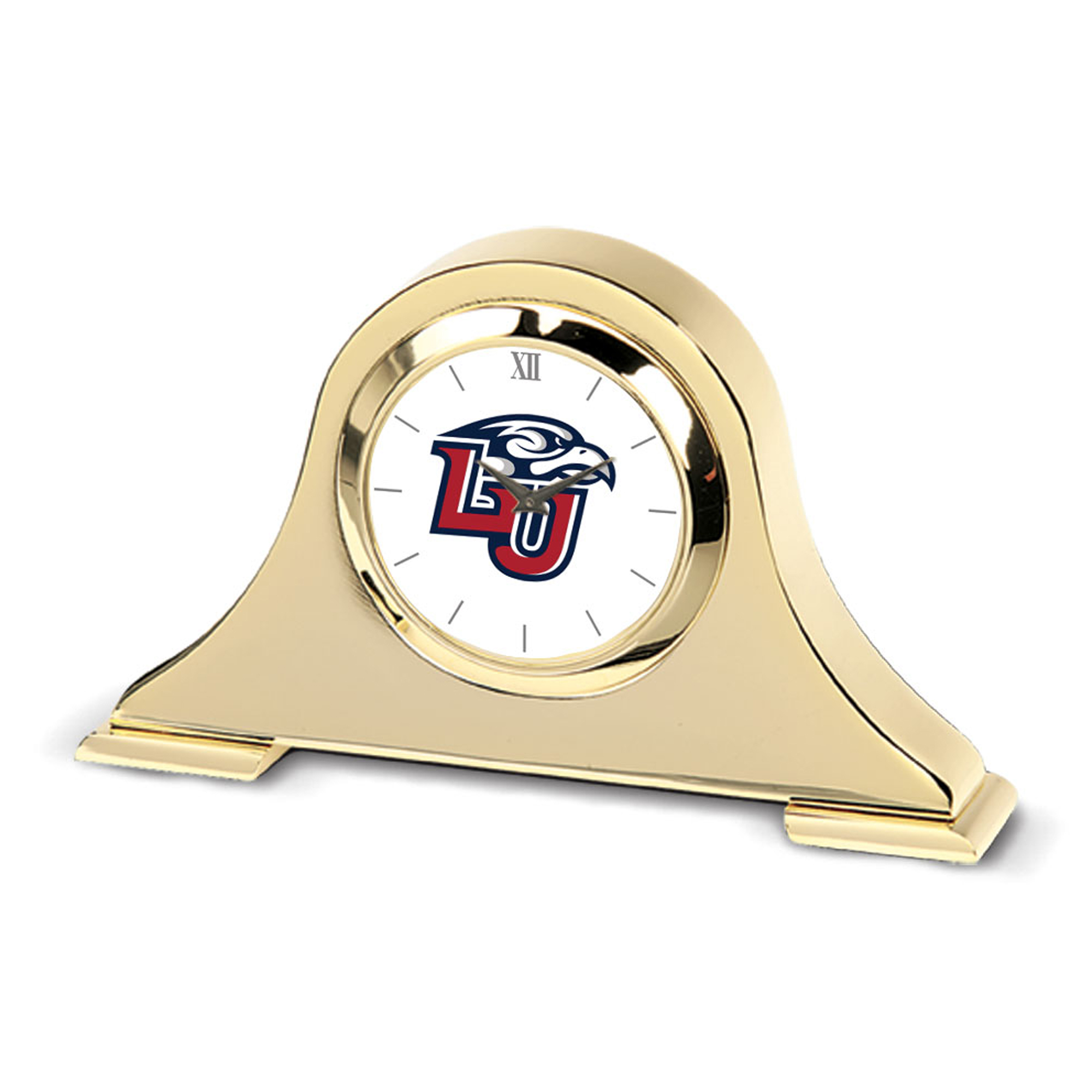 Gold Liberty Flames Team Logo Napoleon Desk Clock