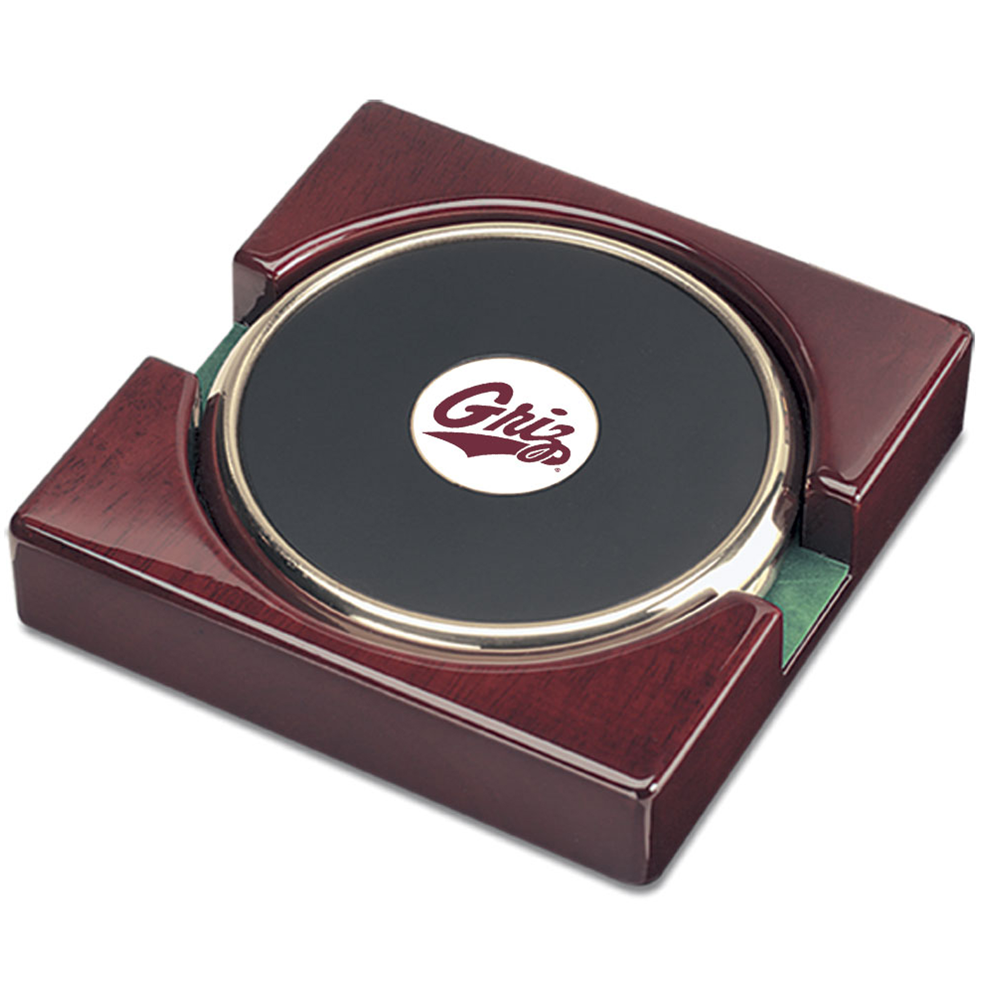 Gold Montana Grizzlies Team Logo 2-Piece Coaster Set