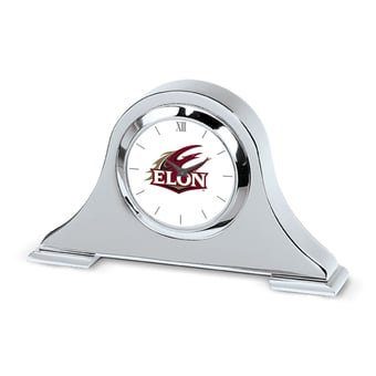 Silver Elon Phoenix Logo Napoleon Desk Clock