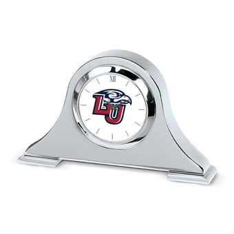 Silver Liberty Flames Logo Napoleon Desk Clock