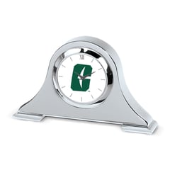 Silver Charlotte 49ers Logo Napoleon Desk Clock