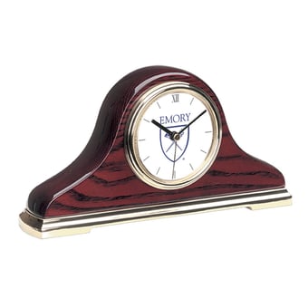 Gold Emory Eagles Mantle Clock
