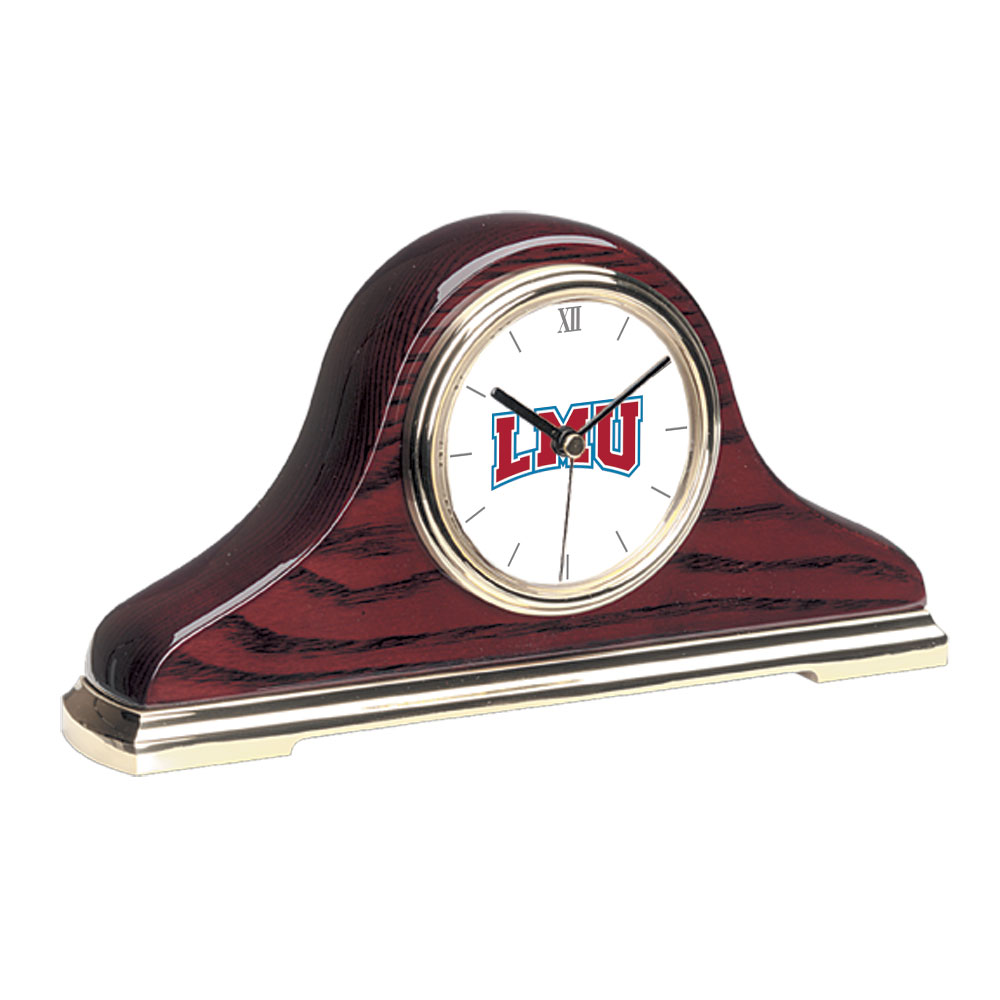 Gold Loyola Marymount Lions Mantle Clock