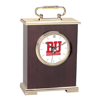 Boston University Gold Logo Carriage Clock