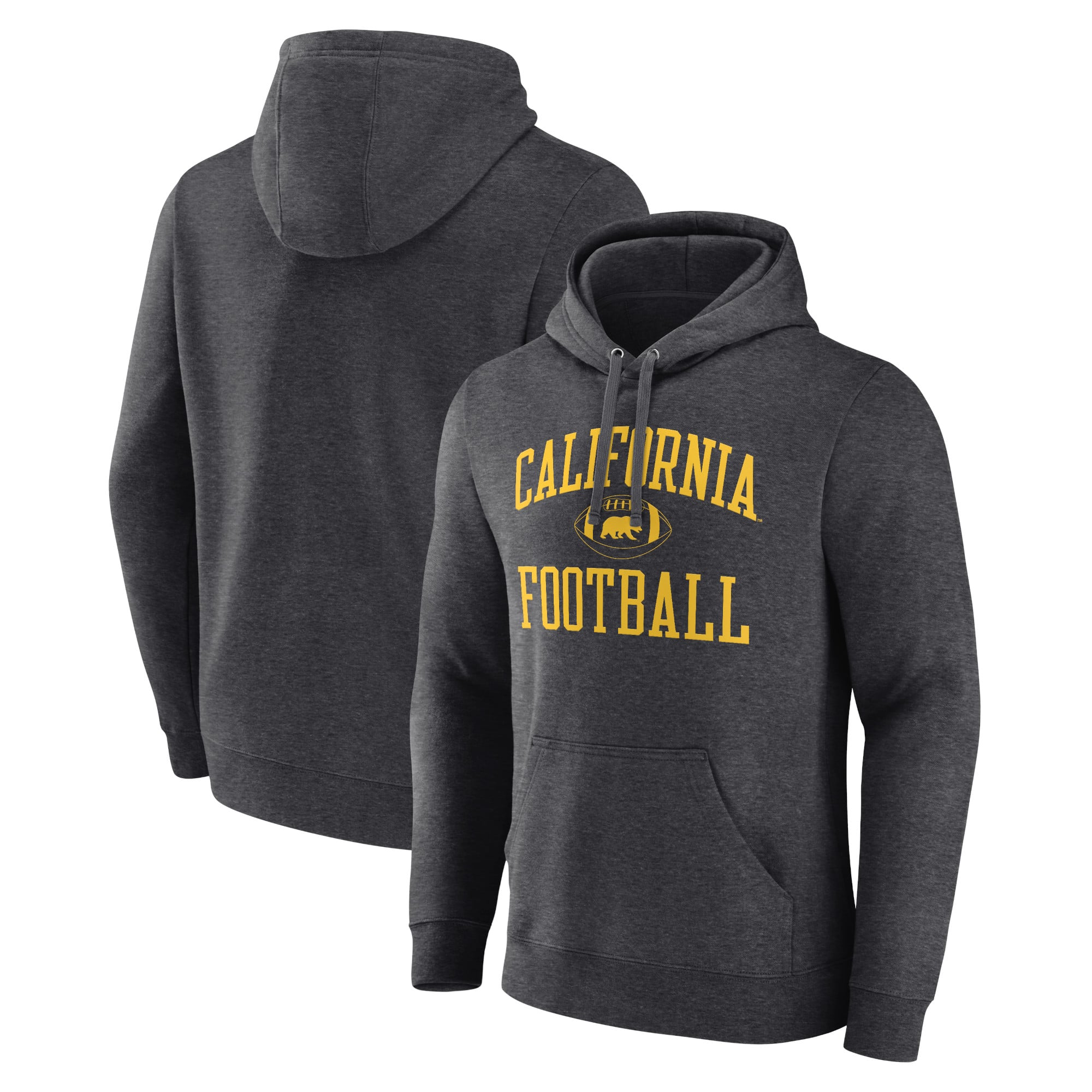 Men's Charcoal Cal Bears First Sprint Team Pullover Hoodie