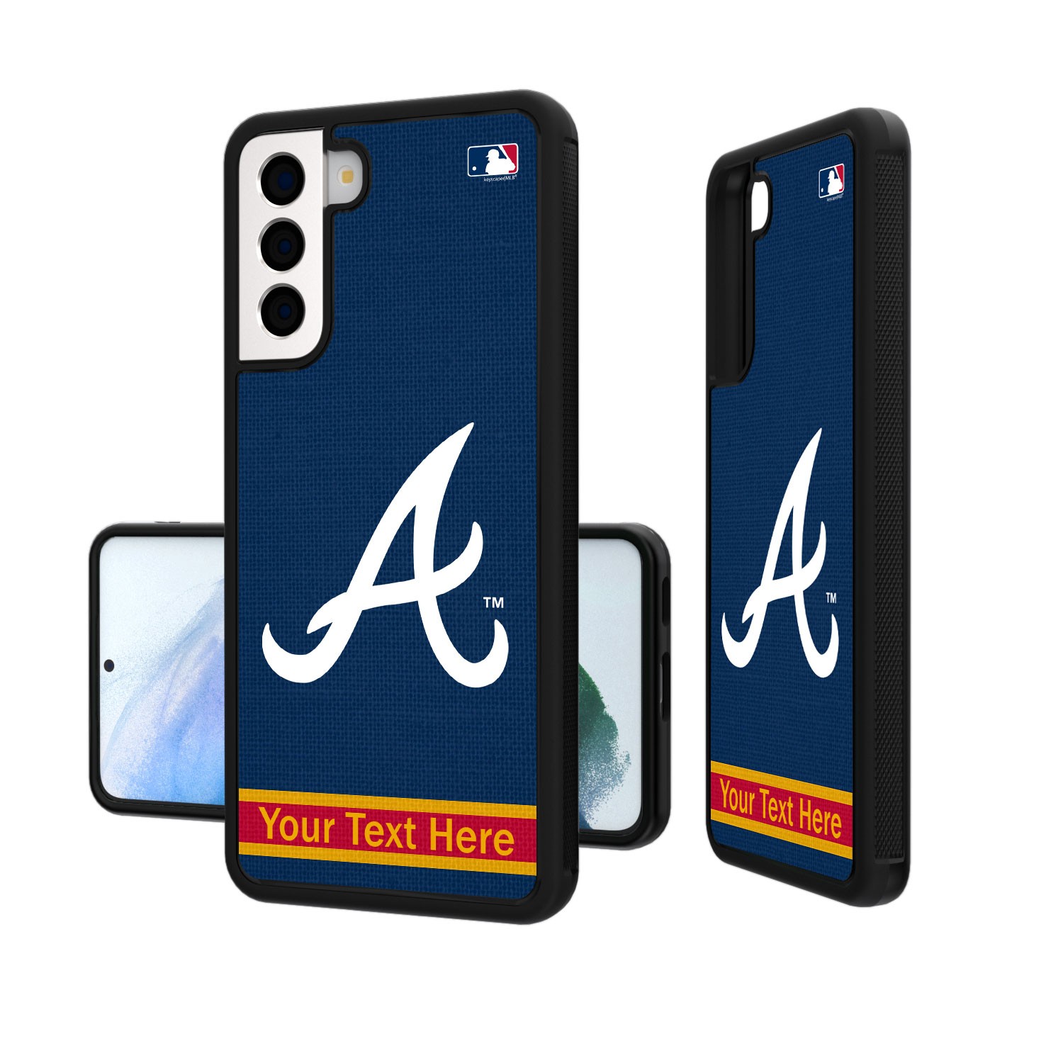 Atlanta Braves Stripe Design Personalized Galaxy Bump Case Atlanta Braves Stripe Design Personalized Galaxy Bump Case