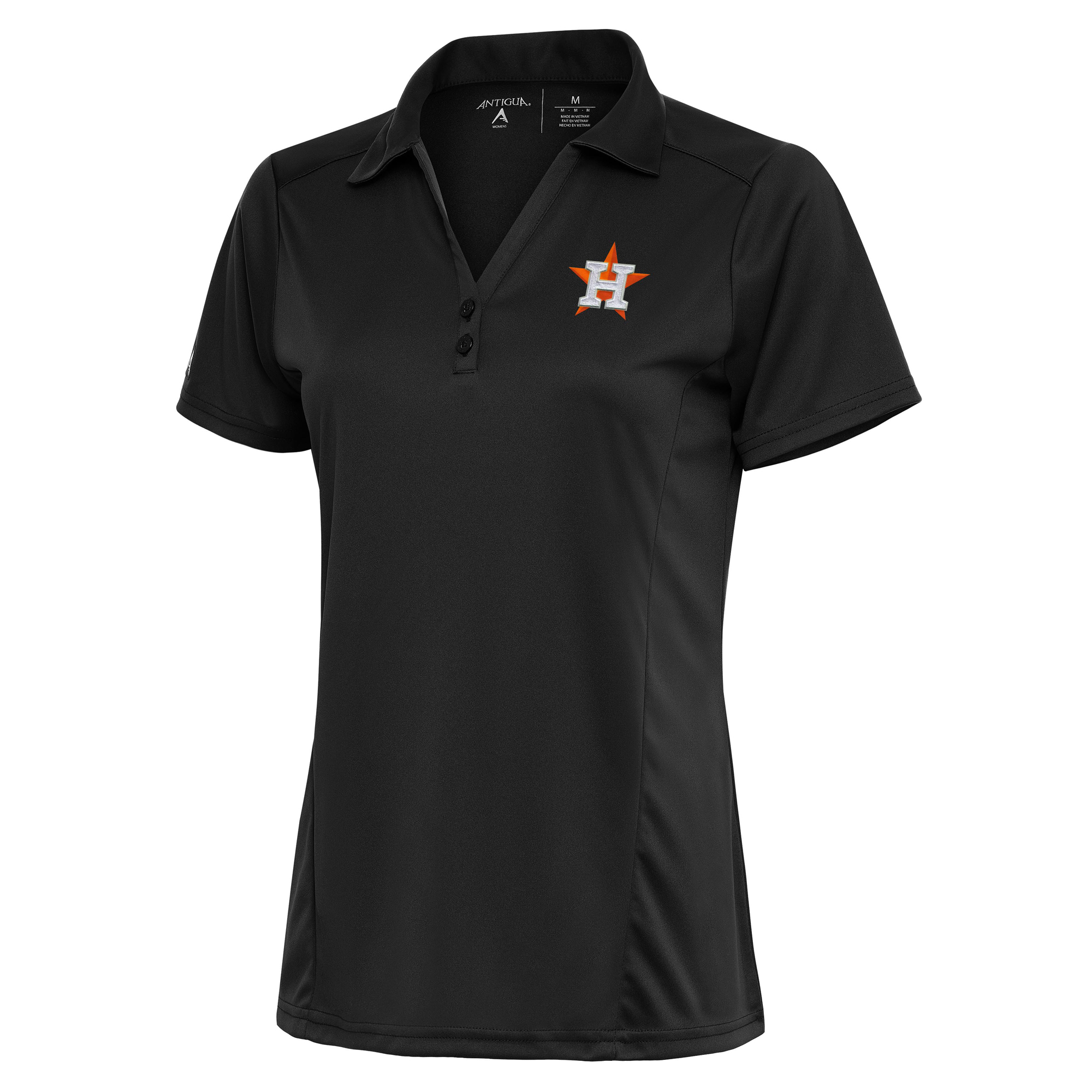 Women’s Antigua Charcoal Houston Astros Logo Tribute Polo Women’s Antigua Charcoal Houston Astros Logo Tribute Polo