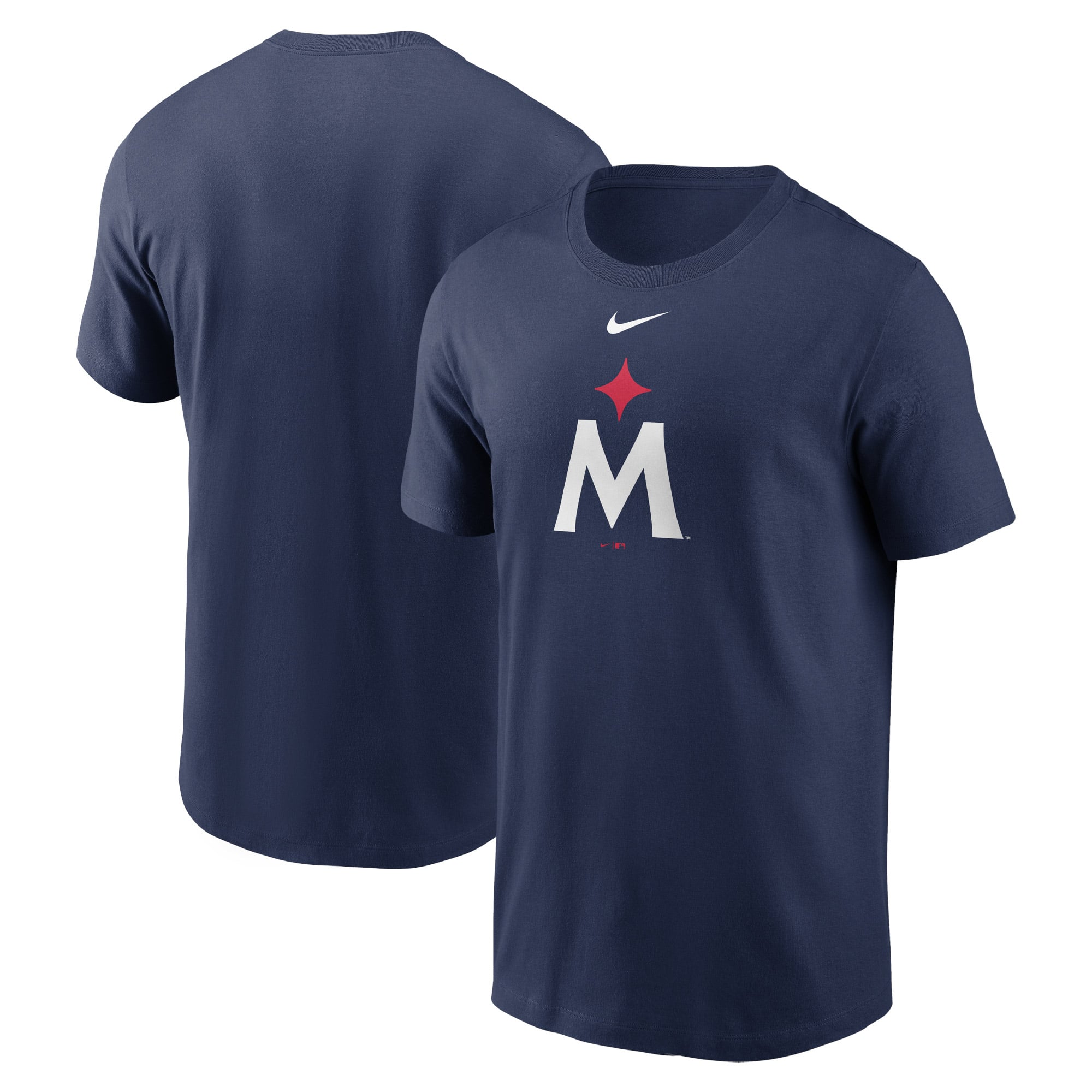 Men's Nike Navy Minnesota Twins 2023 Large Logo T-Shirt