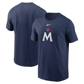 Men's Nike Navy Minnesota Twins 2023 Large Logo T-Shirt