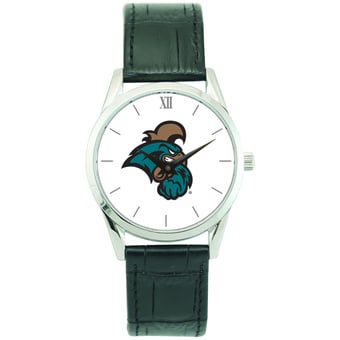 Unisex Silver Coastal Carolina Chanticleers Stainless Steel Wristwatch
