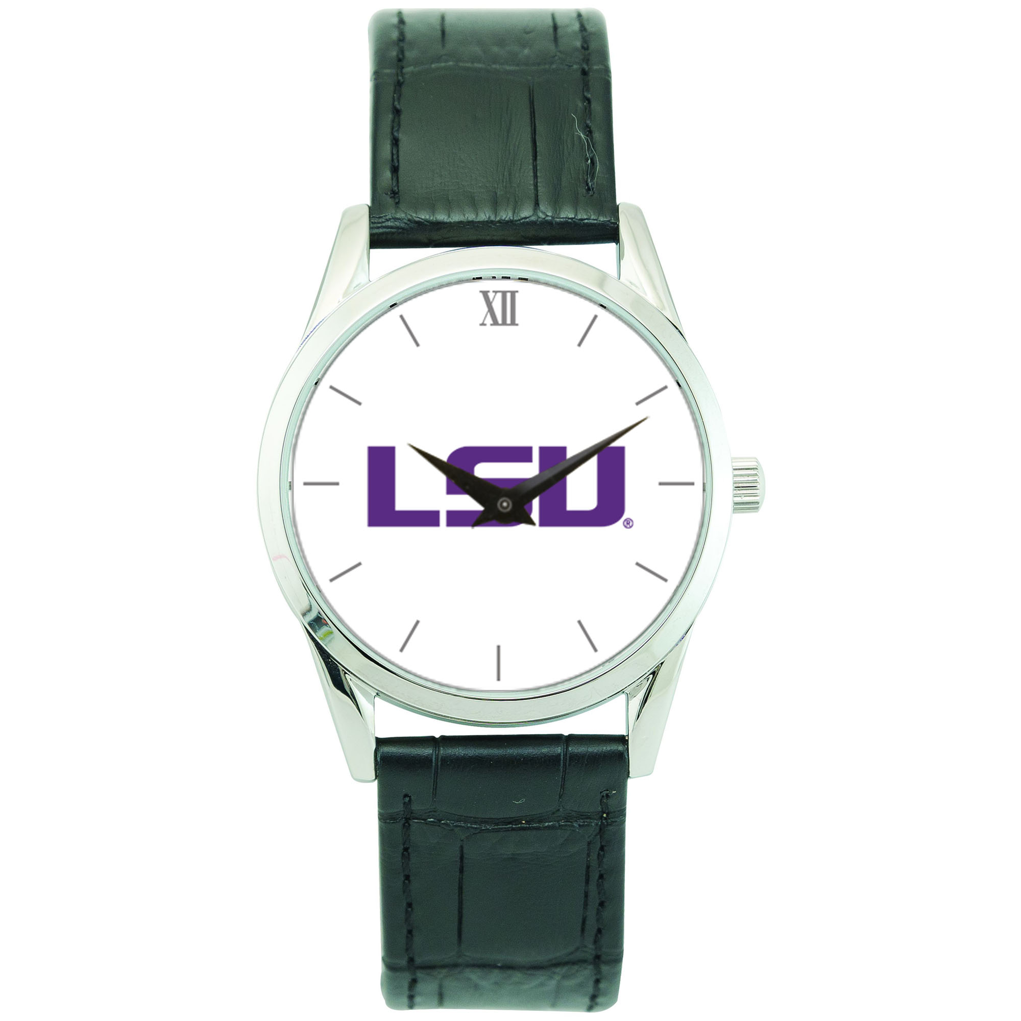Unisex Silver LSU Tigers Stainless Steel Wristwatch