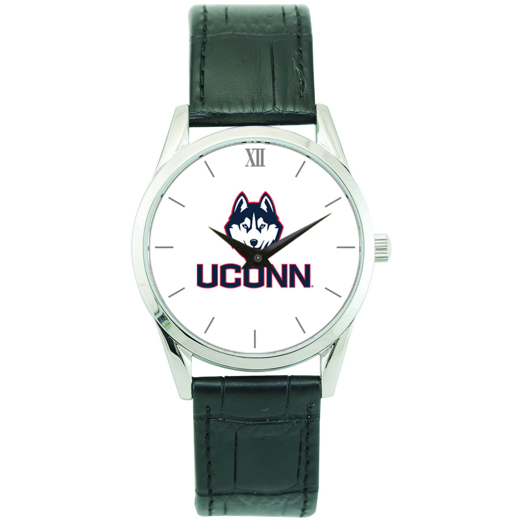 Unisex Silver UConn Huskies Stainless Steel Wristwatch