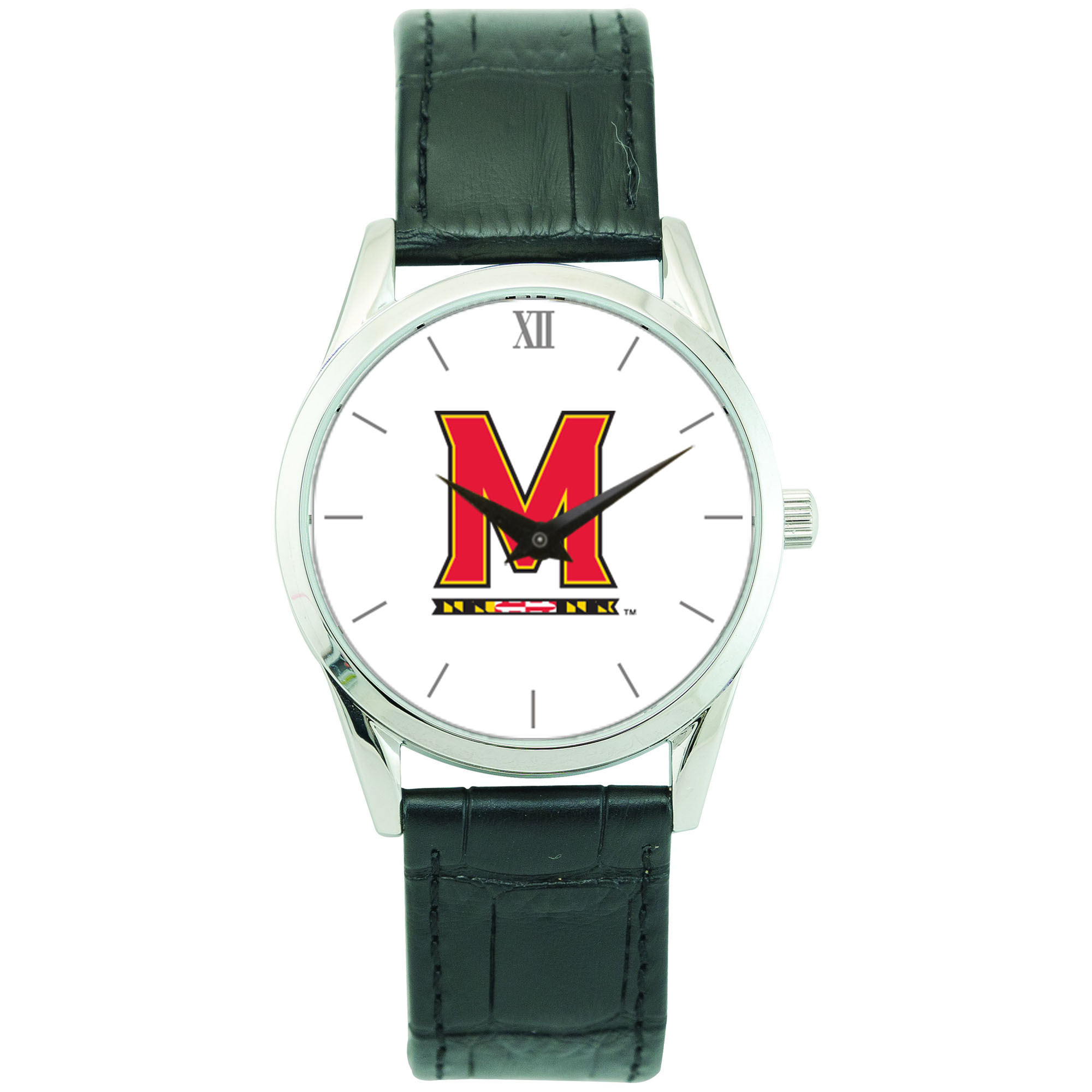 Unisex Silver Maryland Terrapins Stainless Steel Wristwatch