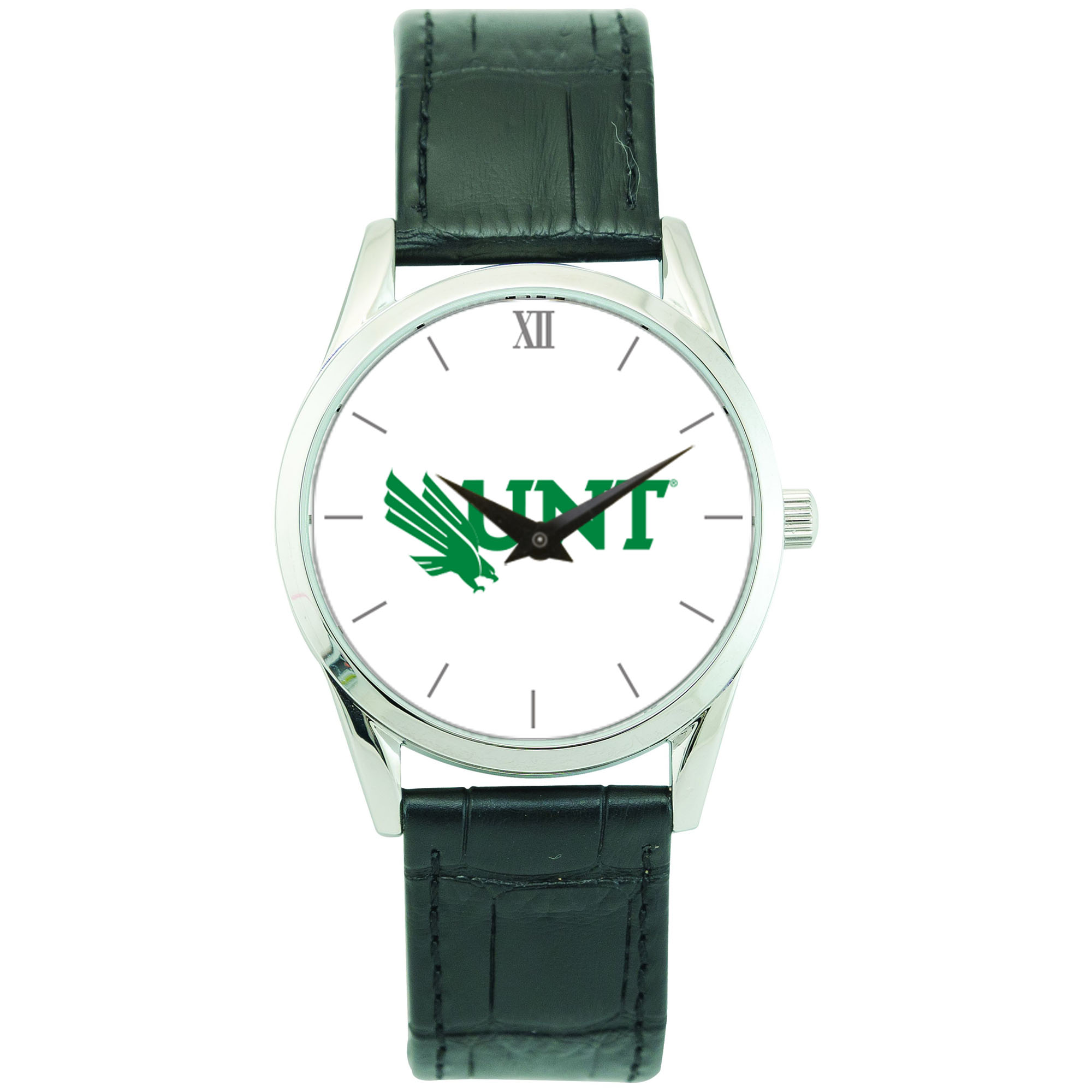 Unisex Silver North Texas Mean Green Stainless Steel Wristwatch