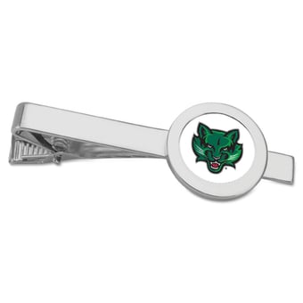 Silver Binghamton Bearcats Team Logo Tie Bar
