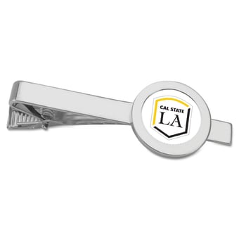 Silver Cal State L.A. Golden Eagles Team Logo Tie Bar