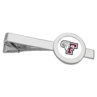 Silver Fordham Rams Team Logo Tie Bar