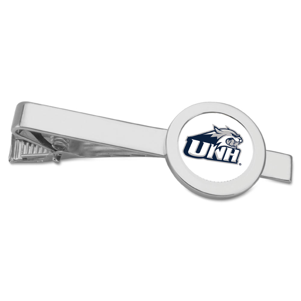 Silver New Hampshire Wildcats Team Logo Tie Bar