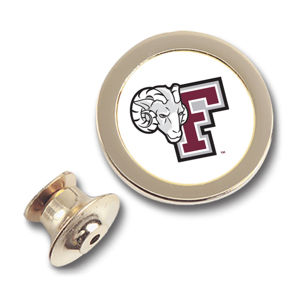 Gold Fordham Rams Team Logo Lapel Pin