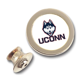 Gold UConn Huskies Team Logo Lapel Pin