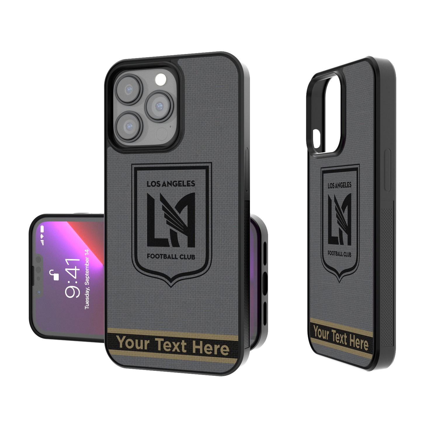 LAFC Personalized Stripe Design iPhone Bump Case