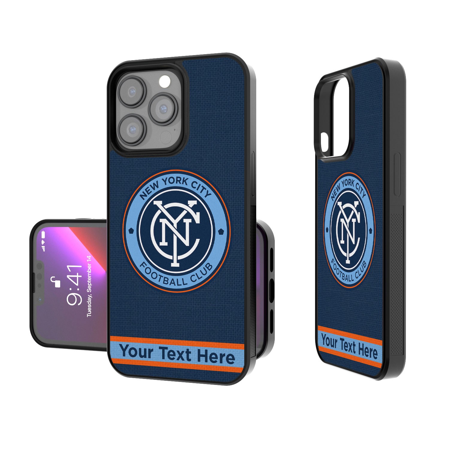 Keyscaper New York City FC Personalized Bump Case with 8.2ft Drop Protection