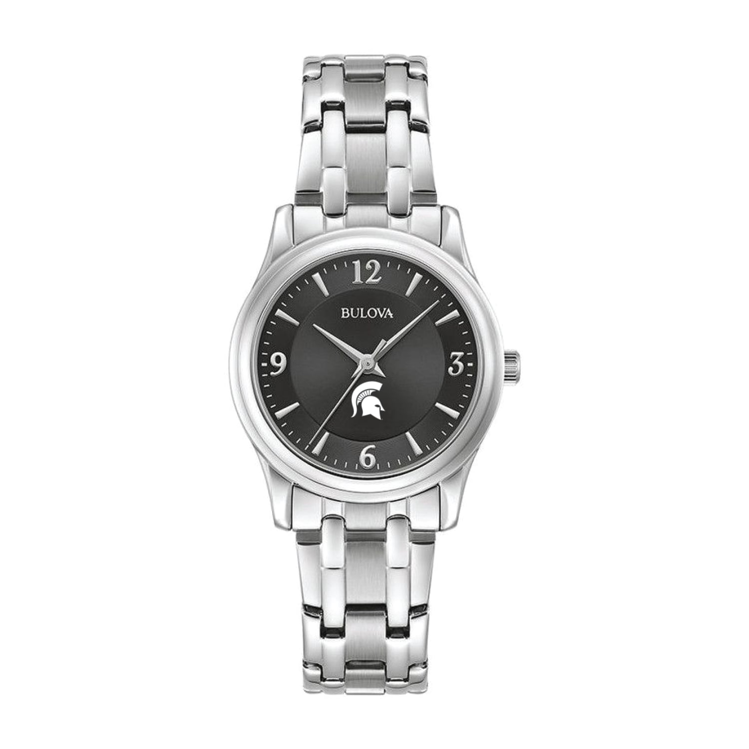 Women's Bulova Black Michigan State Spartans Corporate Collection Stainless Steel Watch
