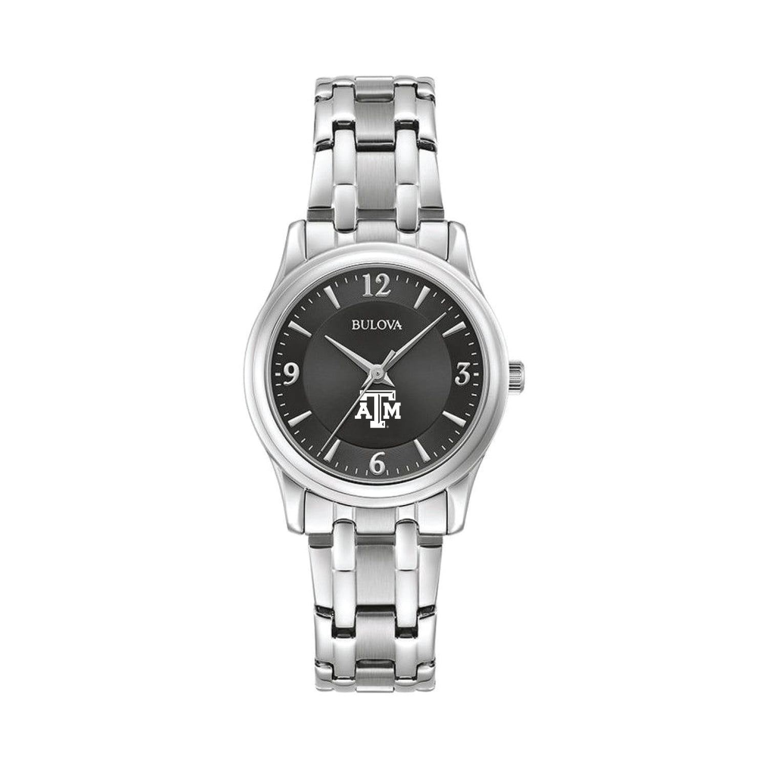Women's Bulova Black Texas A&M Aggies Corporate Collection Stainless Steel Watch
