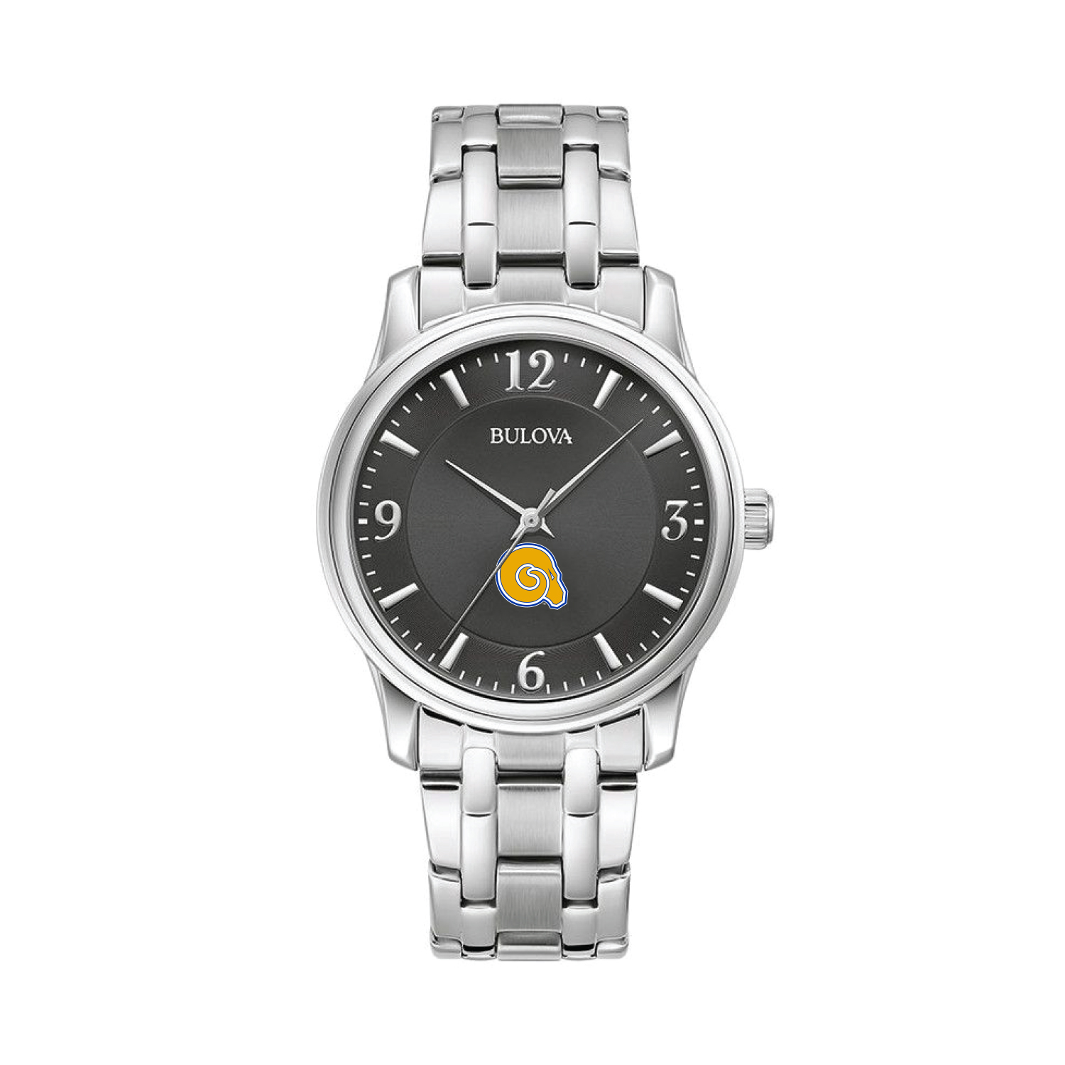 Men's Bulova Black Albany State Golden Rams Stainless Steel Corporate Collection Watch