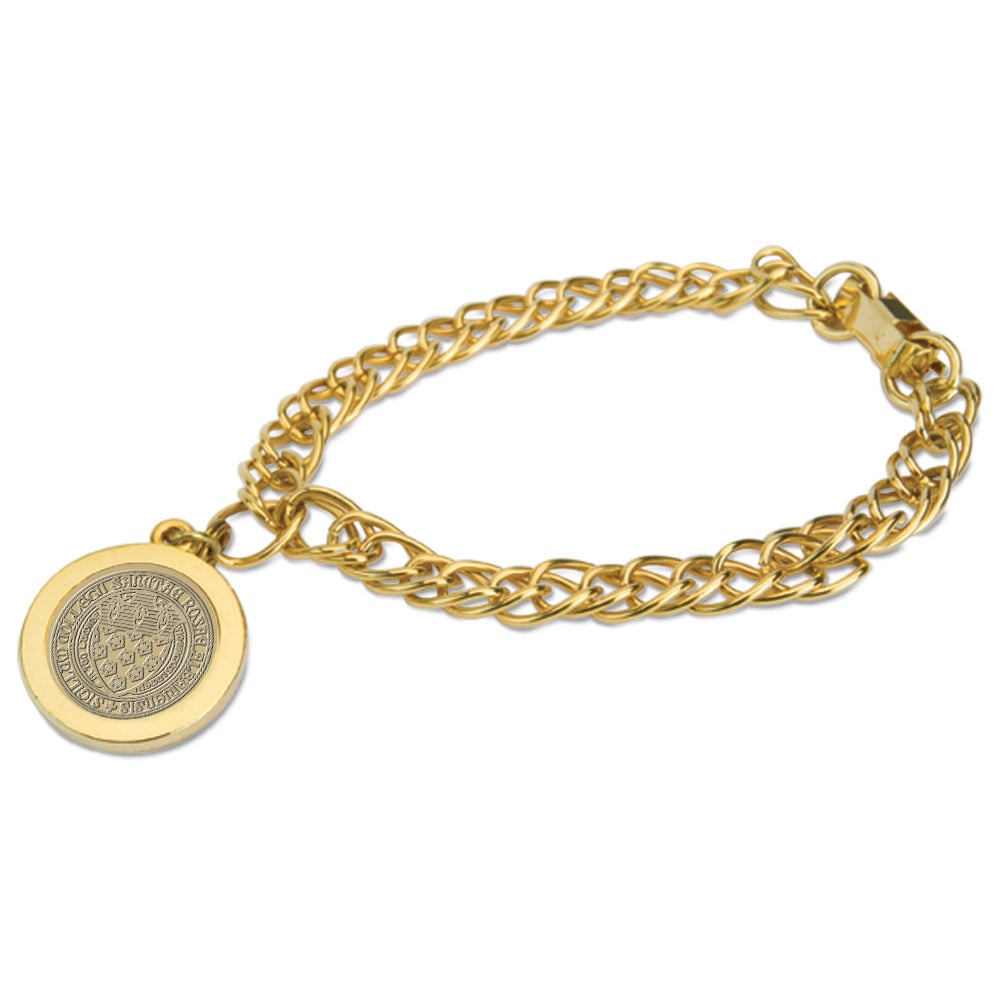 Women's Gold Saint Rose Golden Knights Charm Bracelet