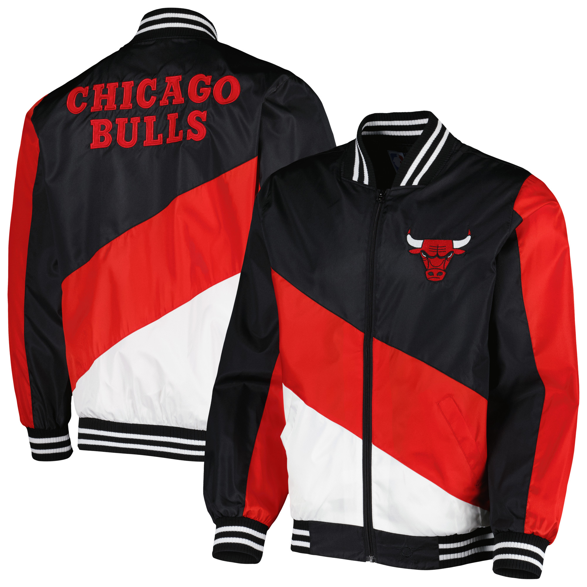 Men's JH Design Black Chicago Bulls Full-Zip Jacket