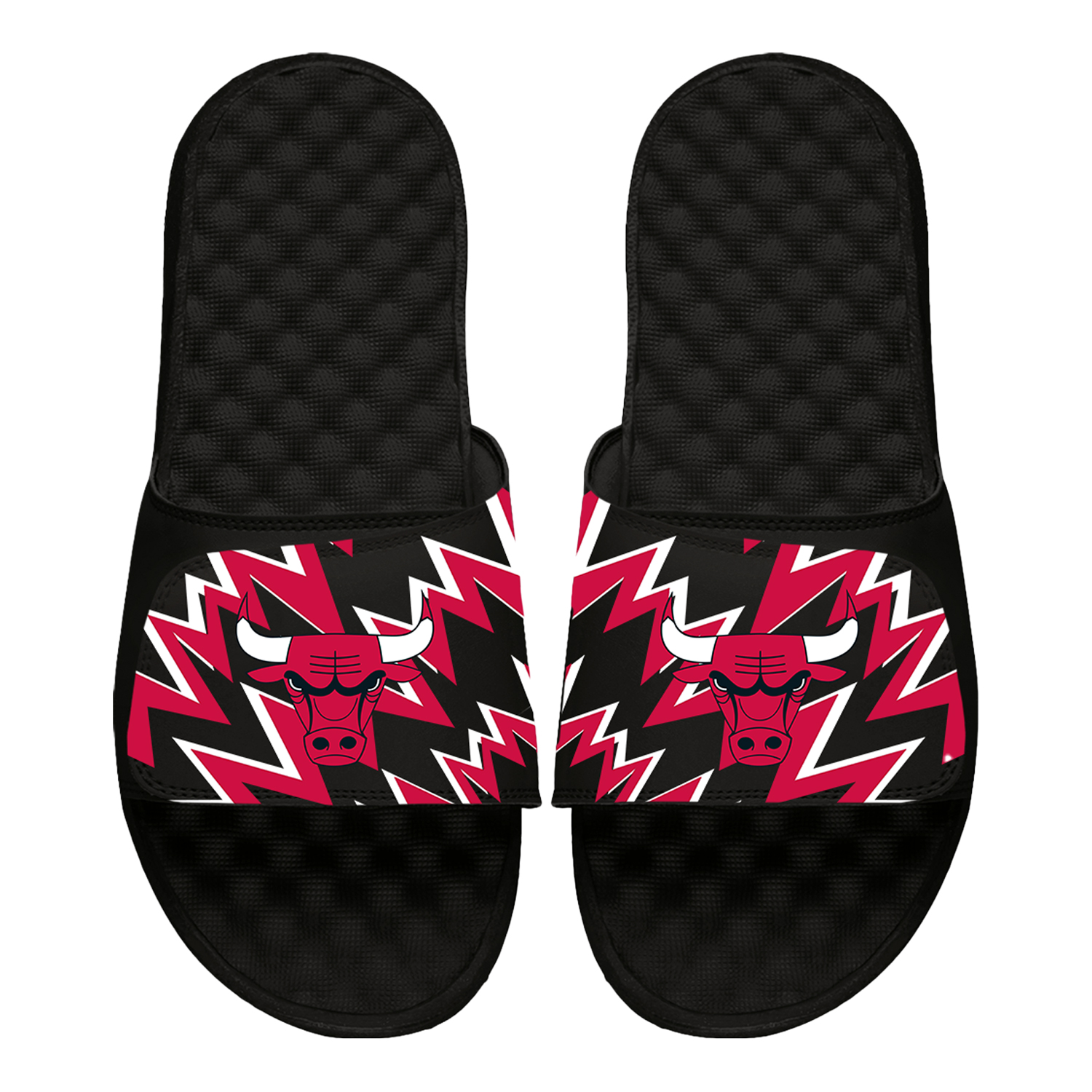 Youth ISlide Black Chicago Bulls High Energy Slide Sandals Youth ISlide Black Chicago Bulls High Energy Slide Sandals