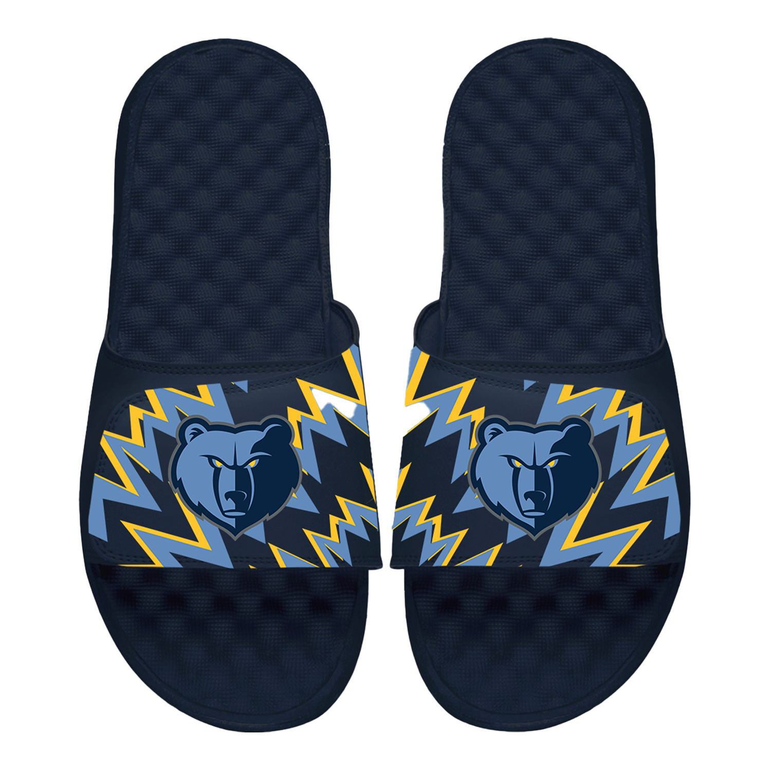 Youth ISlide Navy Memphis Grizzlies High Energy Slide Sandals