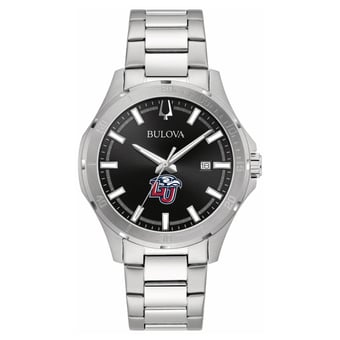 Men's Bulova Black Liberty Flames Stainless Steel Classic Sport Watch