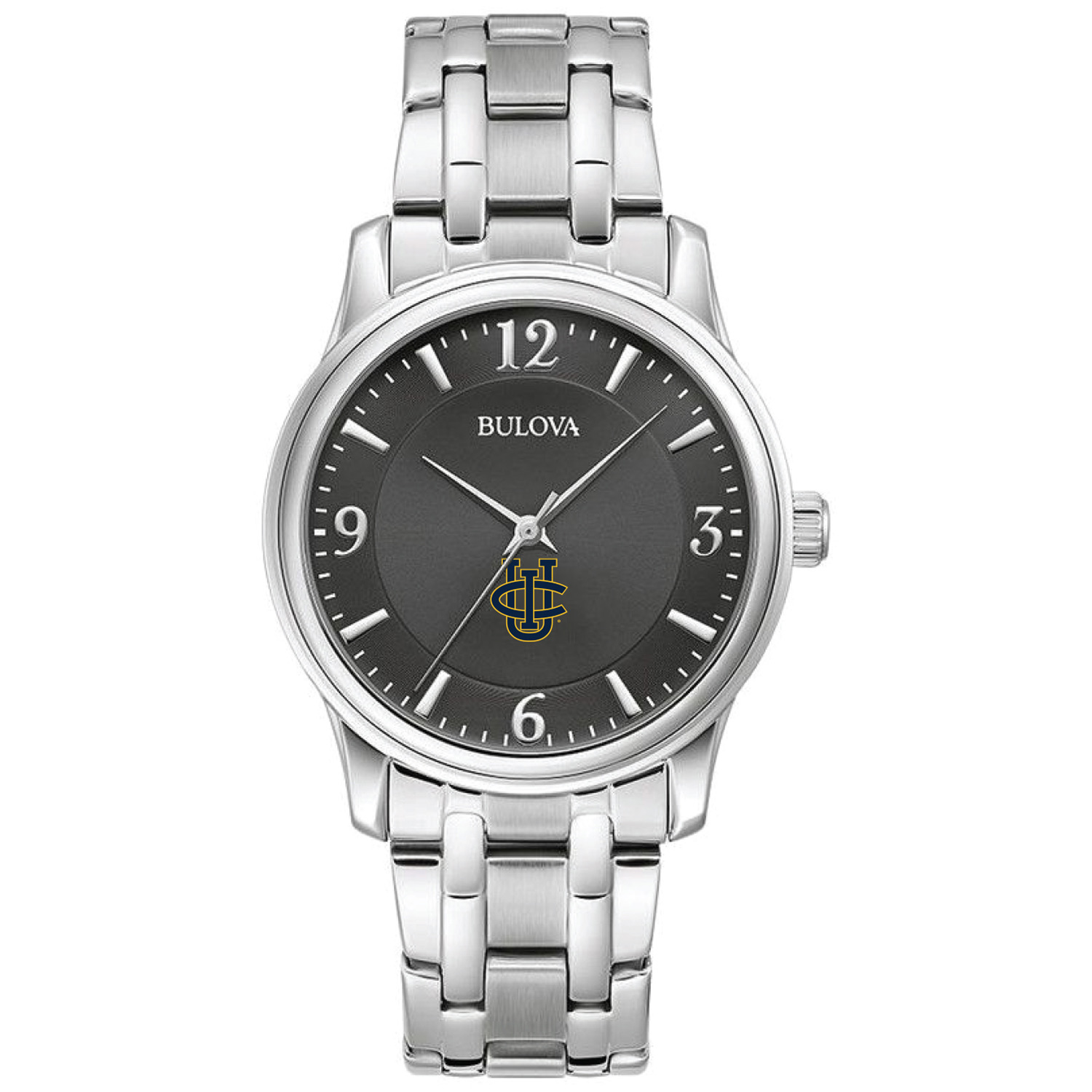 Men's Bulova Black UC Irvine Anteaters Stainless Steel Corporate Collection Watch