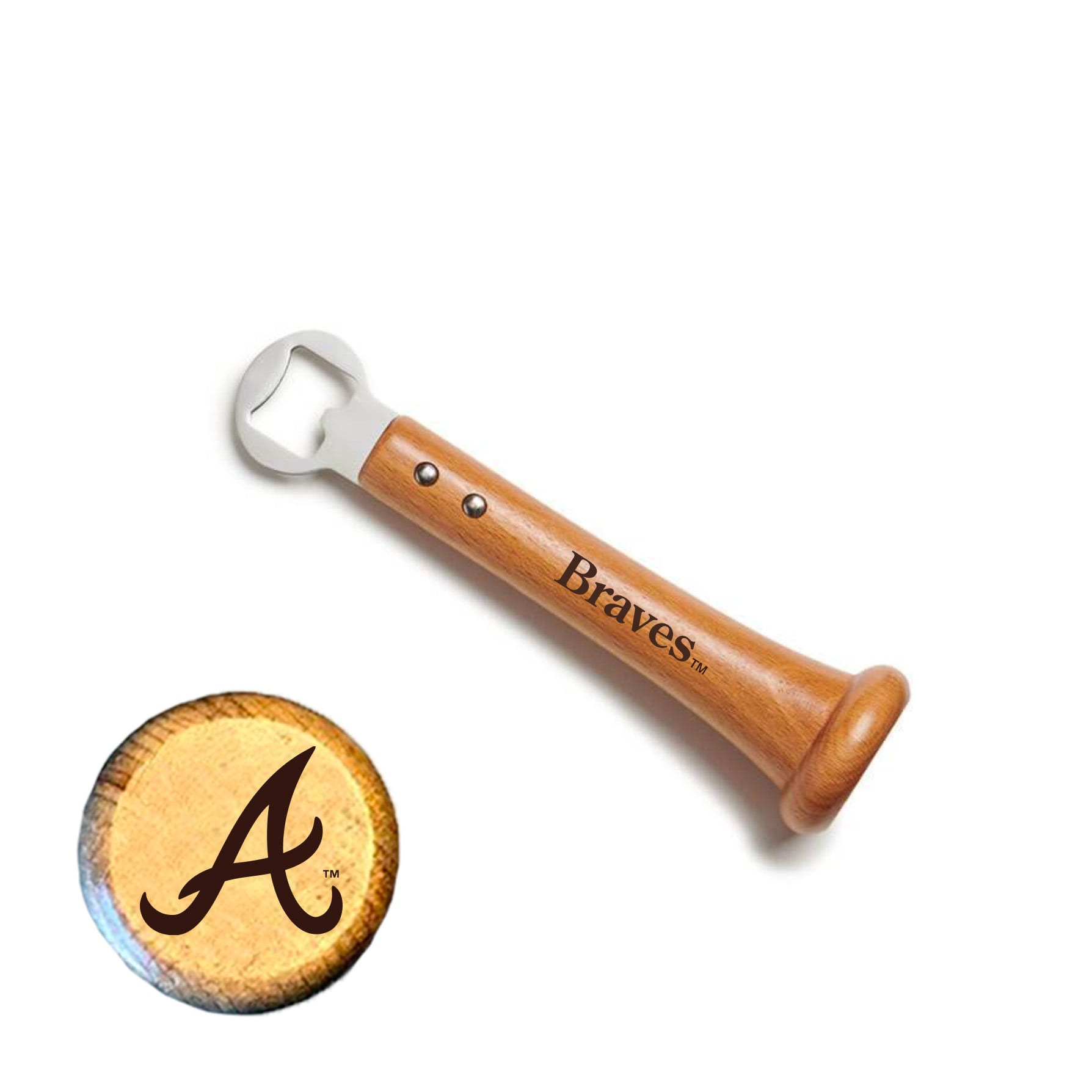 Baseball BBQ Atlanta Braves Pickoff Bottle Opener