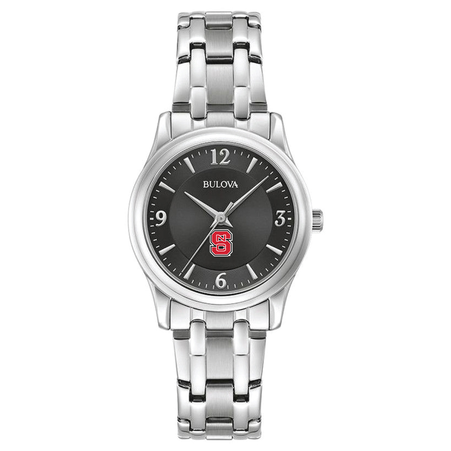 Women's Bulova Black NC State Wolfpack Corporate Collection Stainless Steel Watch
