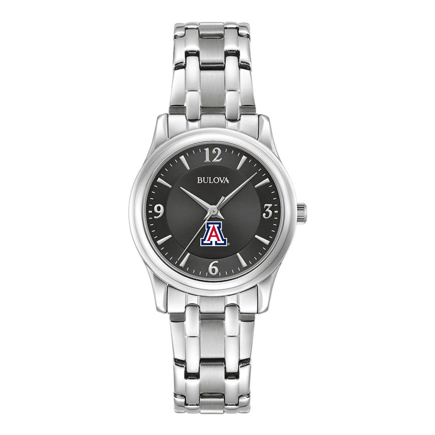 Women's Bulova Black Arizona Wildcats Corporate Collection Stainless Steel Watch